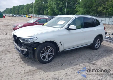 2021 BMW X3 Sdrive30I z USA, uszkodzony, nr VIN 5UXTY3C05M9E60812